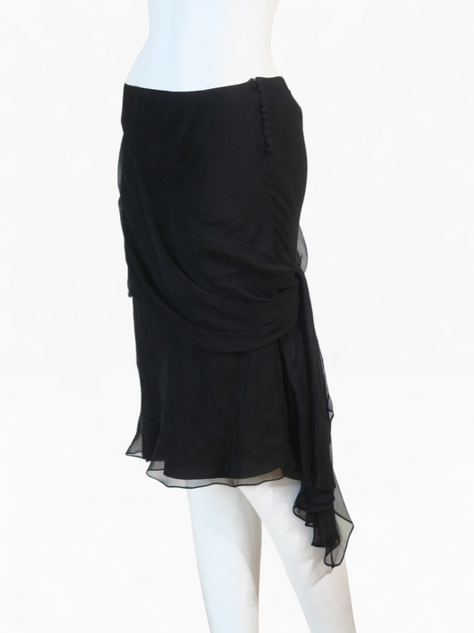 Dior chiffon silk skirt