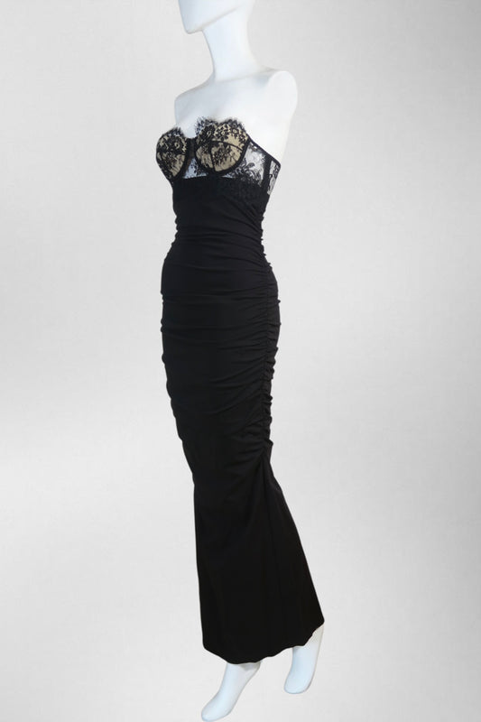 Dolce & Gabbana Lace Corset Maxi Dress