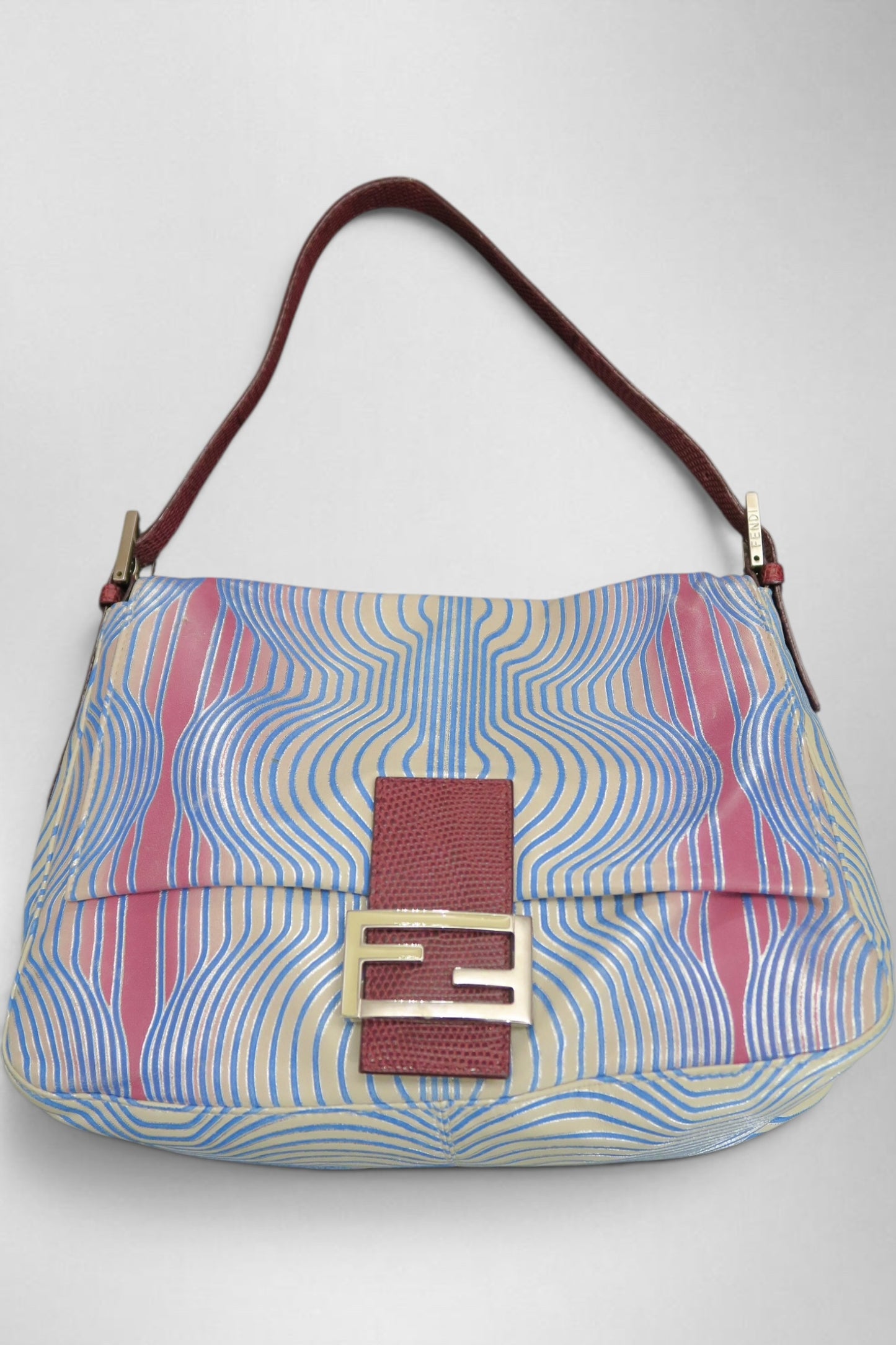 Fendi psychedelic lizard baguette