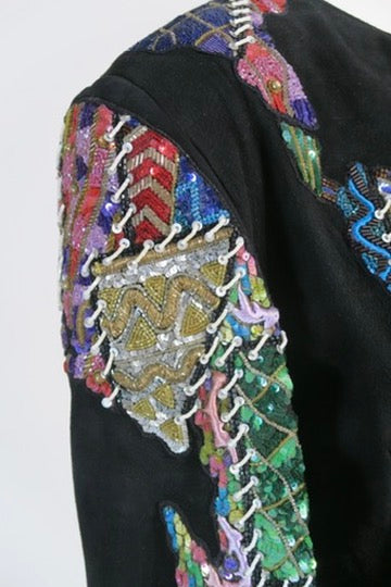 Jitrois 90's suede sequins jacket
