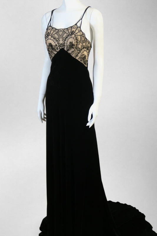 Plein Sud maxi velour dress