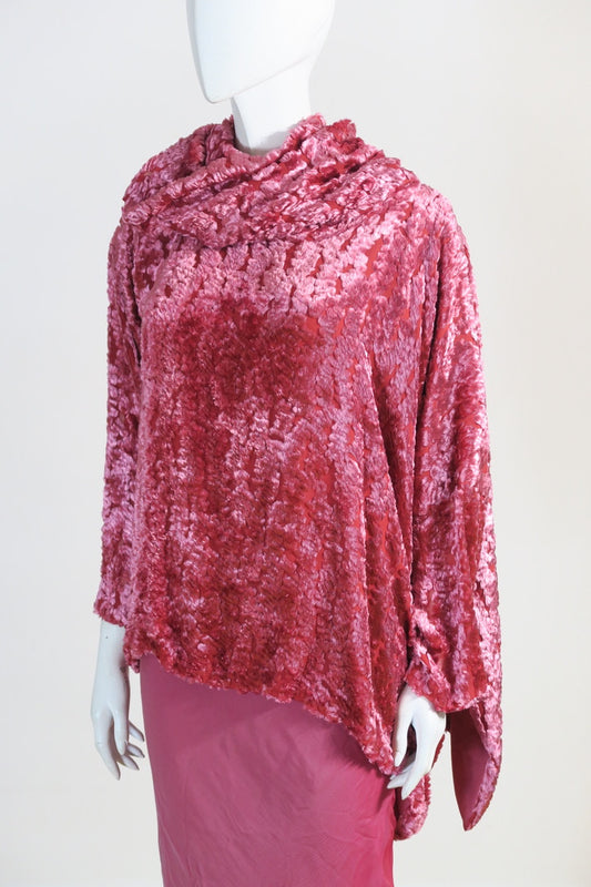Dior Galliano pink set oversized top chiffon skirt
