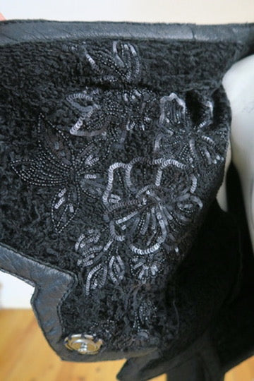 Dior asymmetric cropped jacket shearling