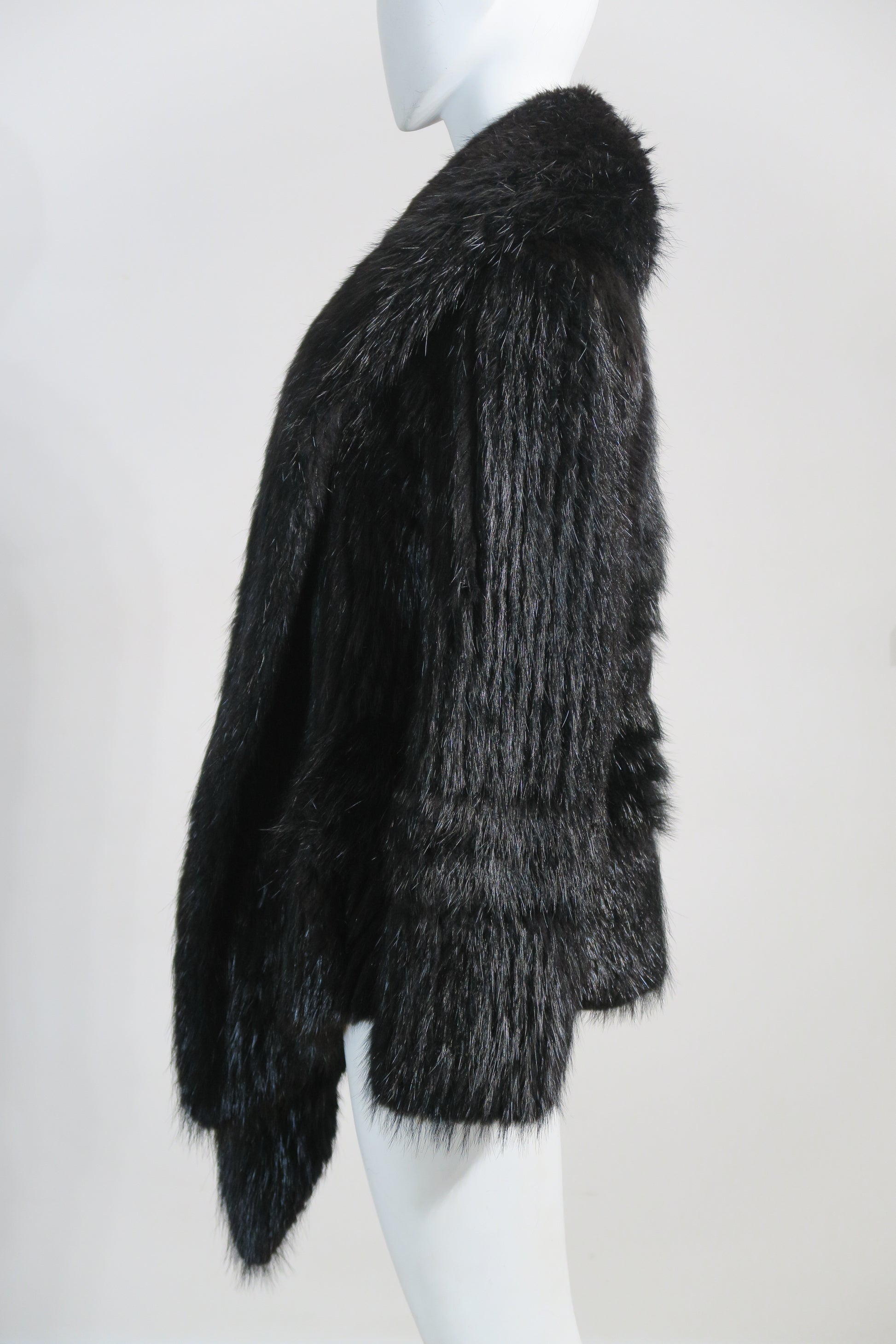 Dior vintage black fur statement jacket