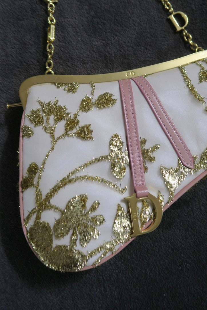 Dior vintage saddle bag with mirror