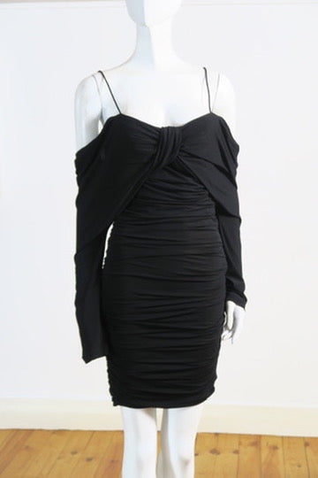 Dolce Gabbana evening dress ruched detail