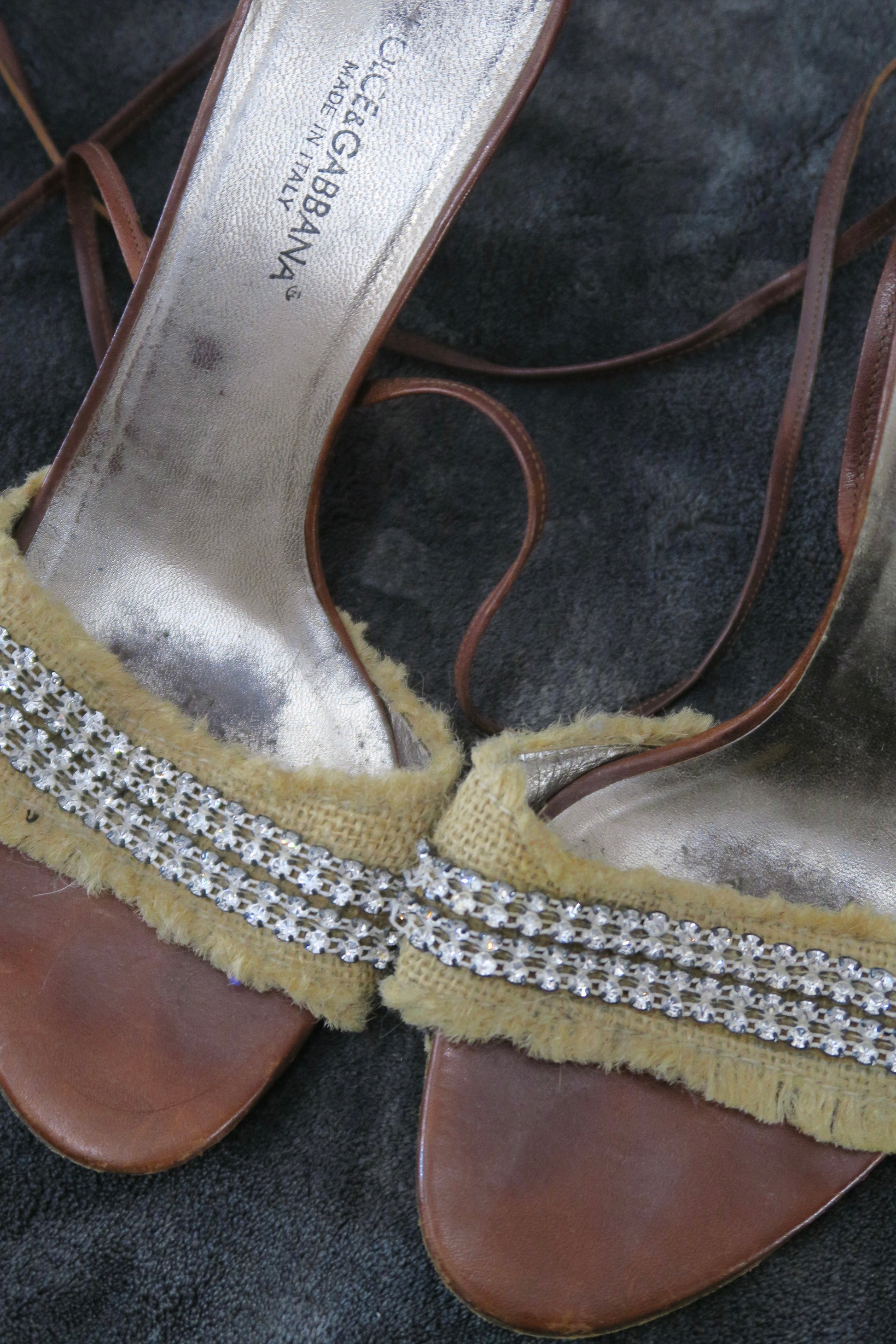 Dolce Gabbana vintage sandals brown