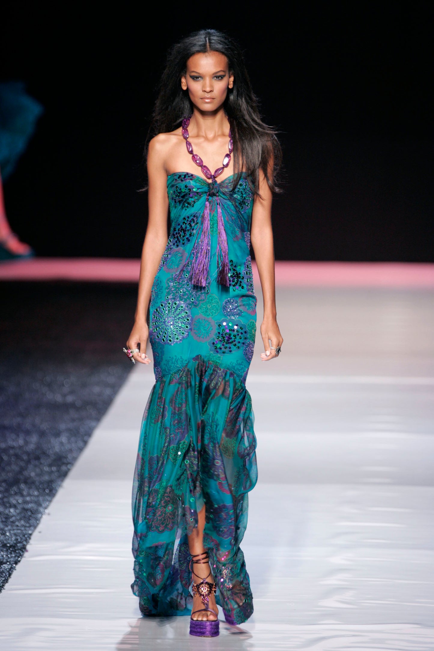 Emanuel Ungaro highly documented spring 2005 maxi dress
