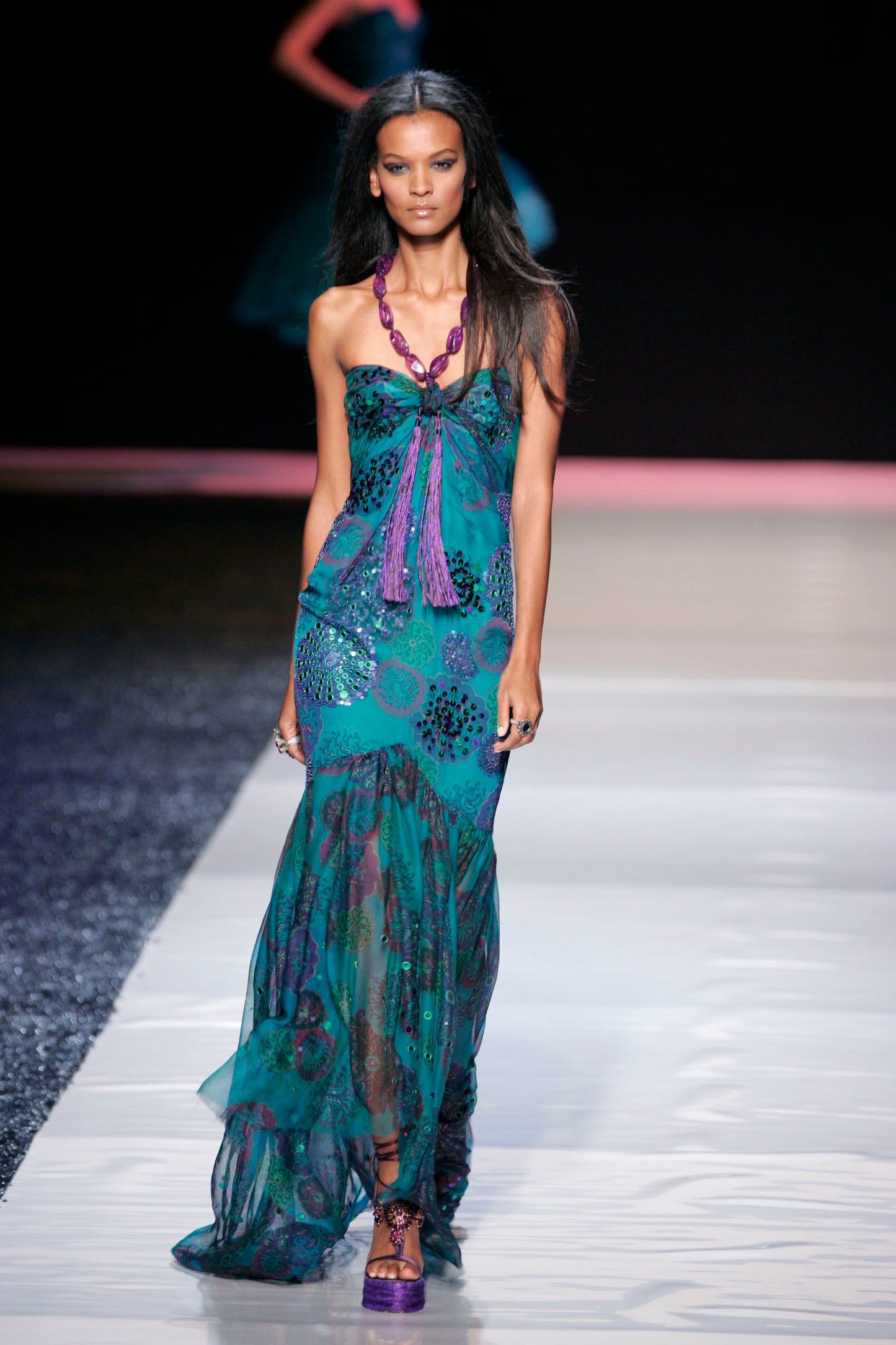 Emanuel Ungaro highly documented spring 2005 maxi dress