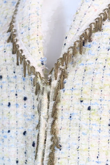 Escada vintage tweed jacket colorful lining