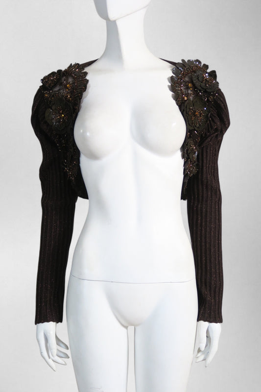 Valentino beaded bolero top
