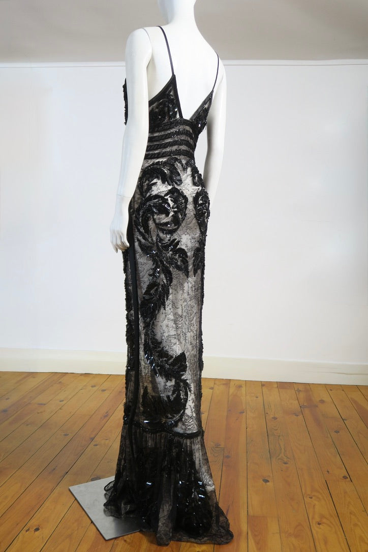 Roberto Cavalli 1/1 beaded maxi dress