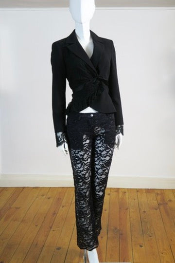 Alexander McQueen 1997 lace pants