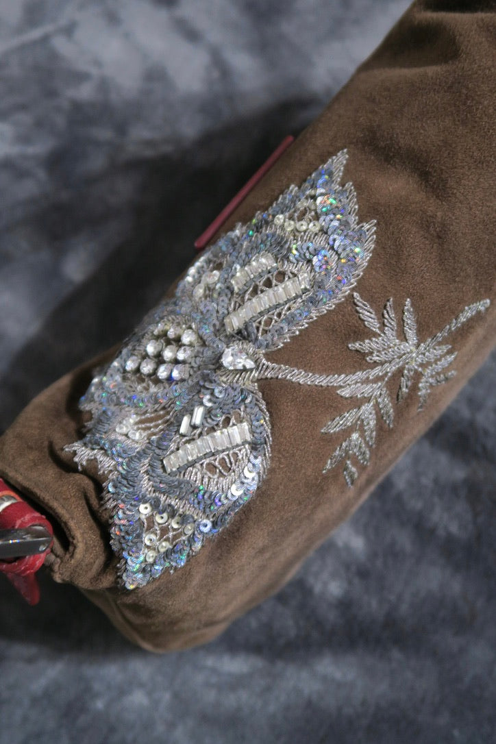 Fendi statement bag embroidery detail luxury