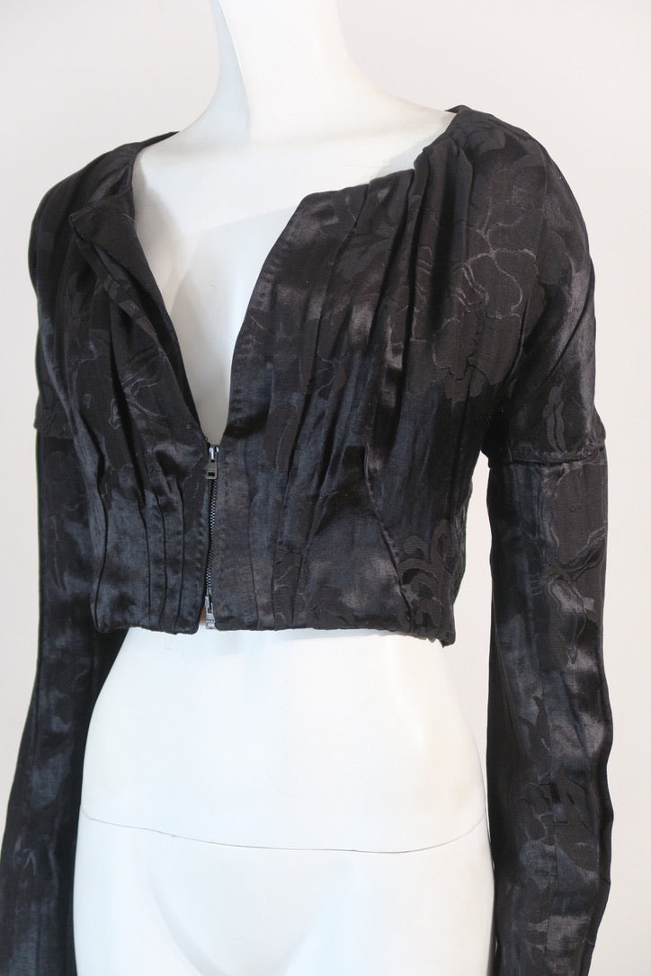 Gucci cropped jacket partial zip Tom Ford era
