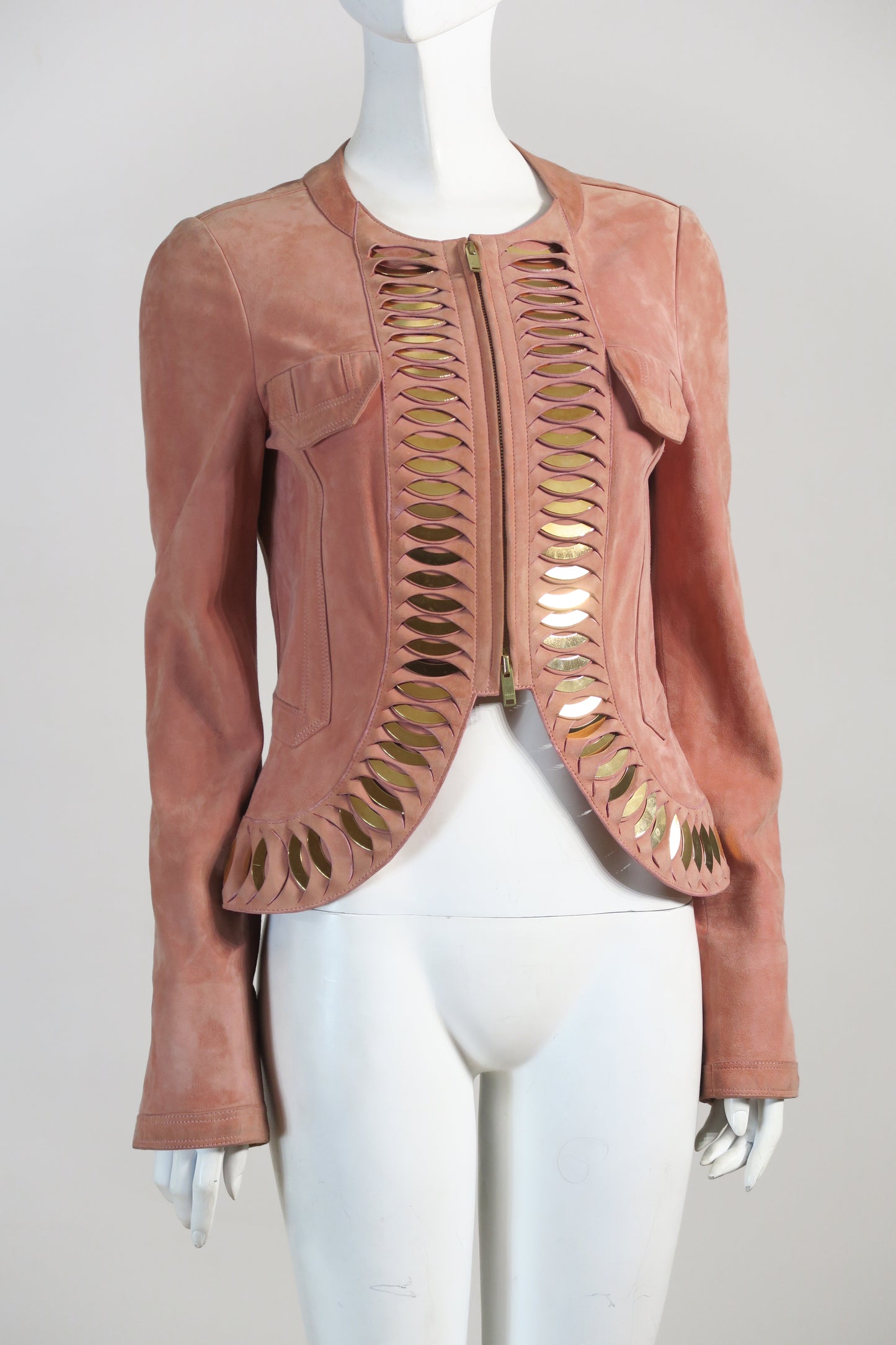 Gucci fitted suede jacket
