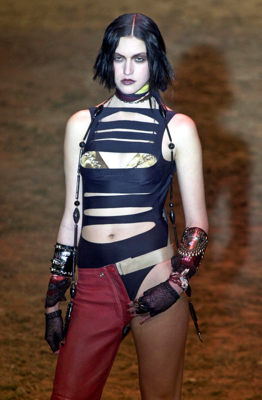 Jean Paul Gaultier bondage bodysuit 2001