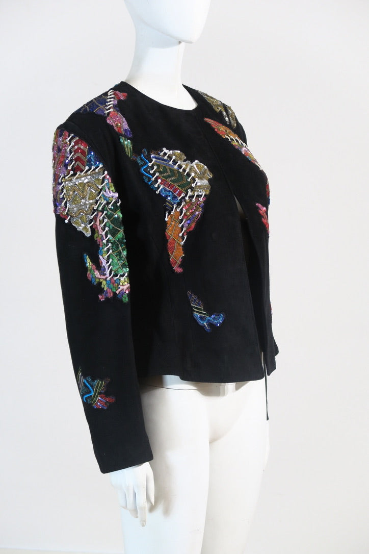 Jitrois vintage jacket colorful embellishments