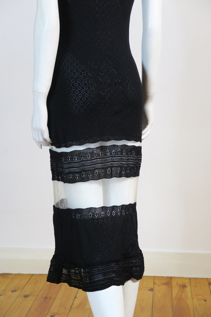 John Galliano archival dress crochet knit