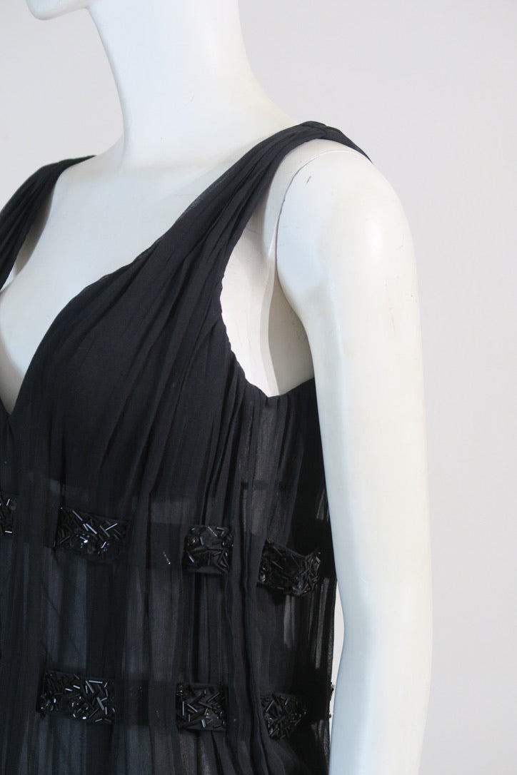 La Perla beaded corset black transparent