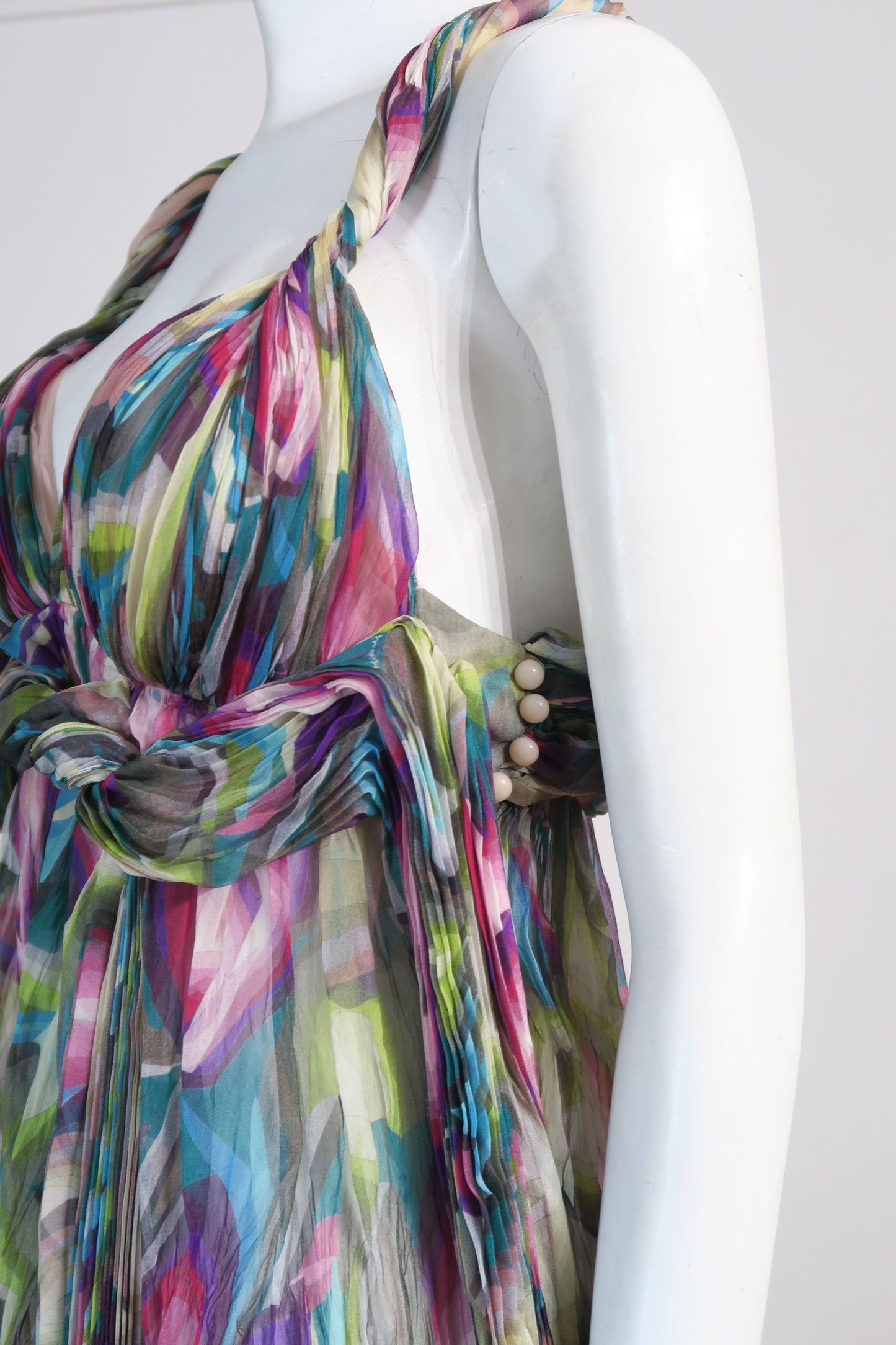 Missoni summer top mother of pearl buttons