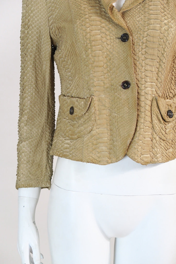 Prada exotic leather jacket
