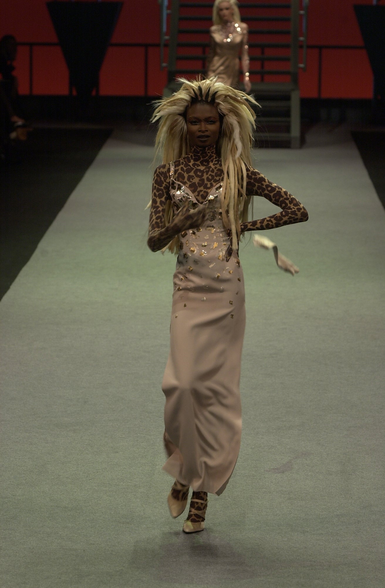 Mugler fall 2001 runway couture dress