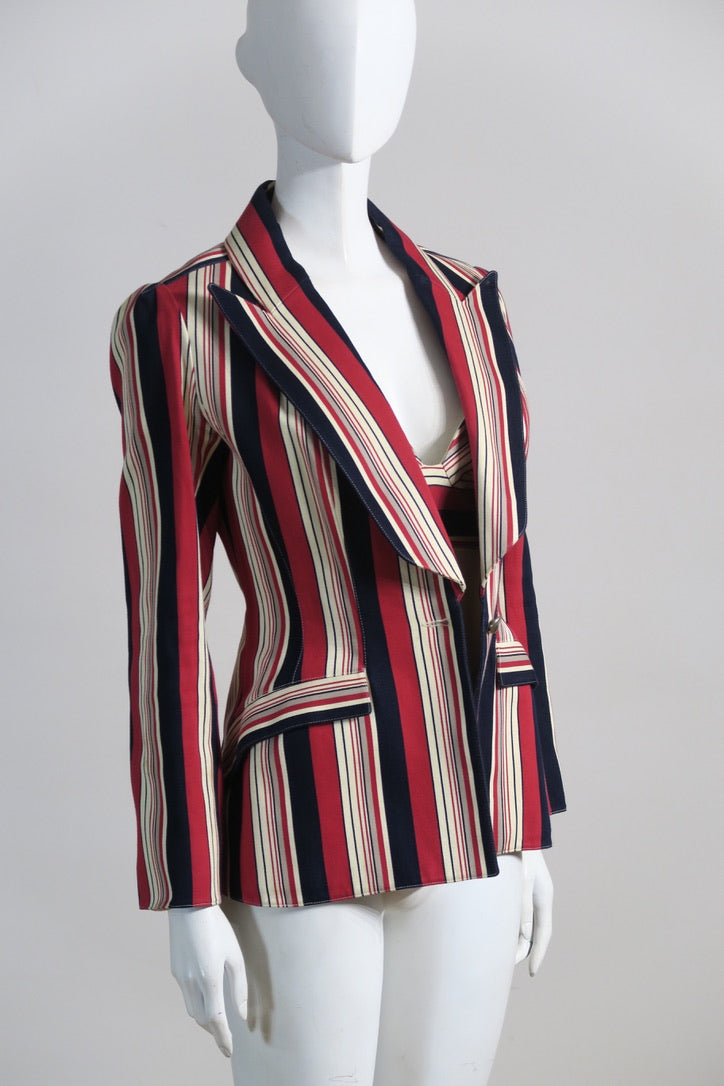 Thierry Mugler vintage couture set structured