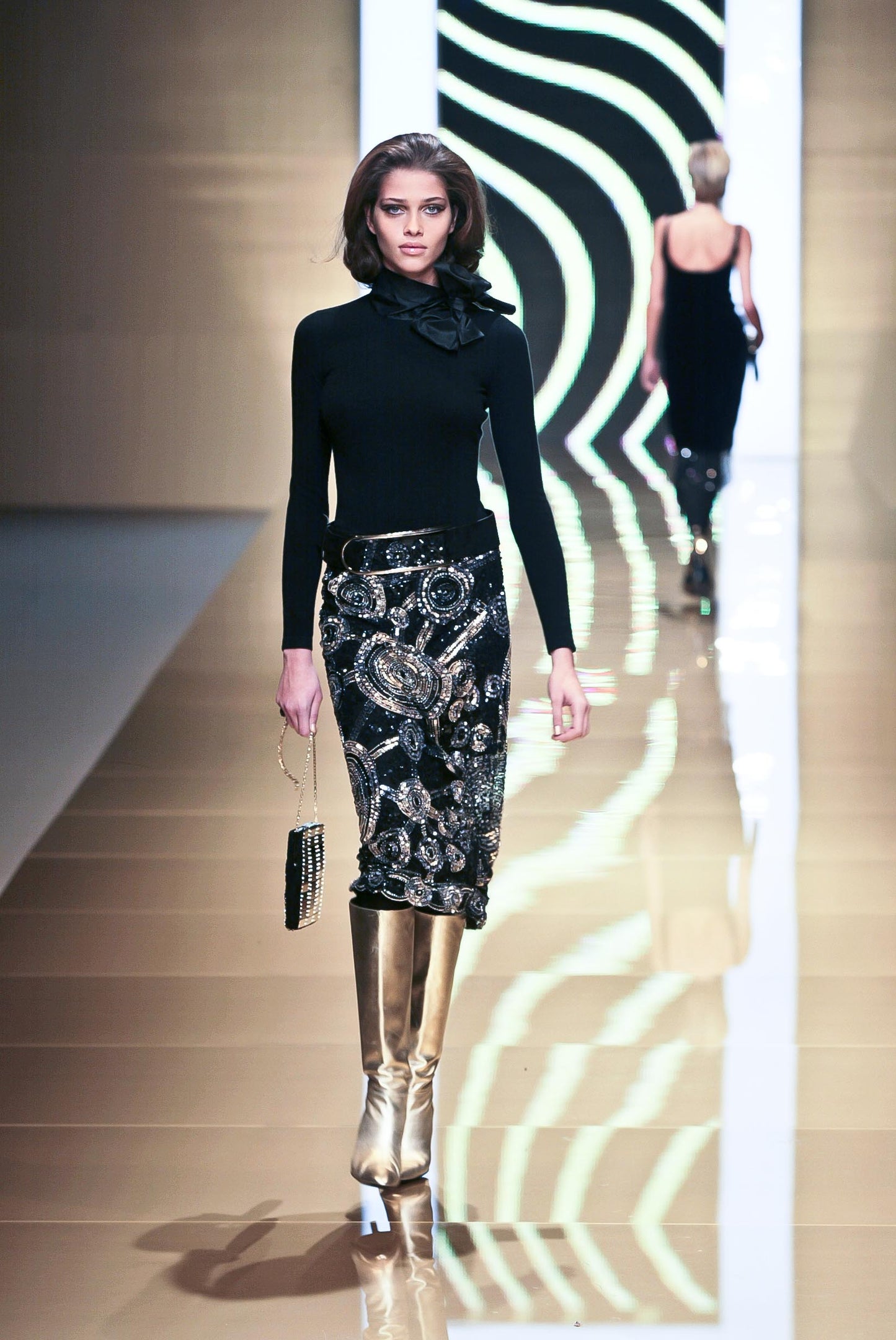 Valentino runway beaded skirt
