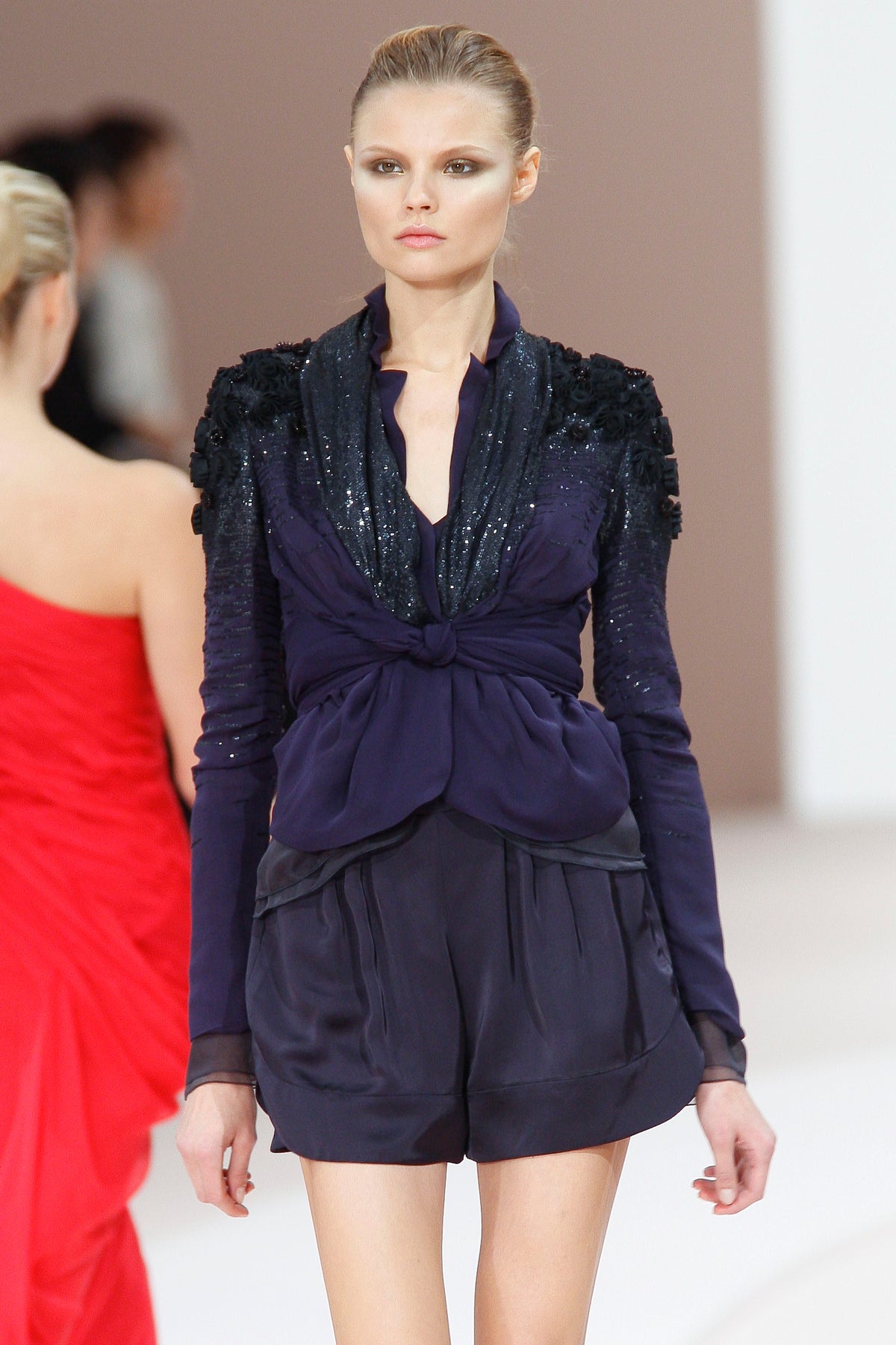 Valentino spring summer 2009 silk chiffon sequins runway set