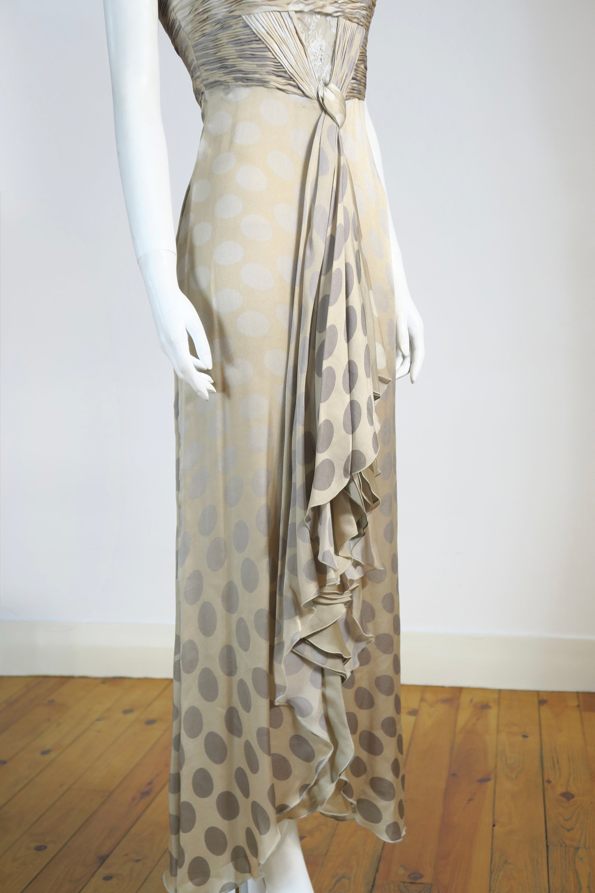 Valentino vintage dress ruffle asymmetrical silhouette