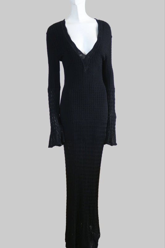 Alaia maxi long sleeve dress