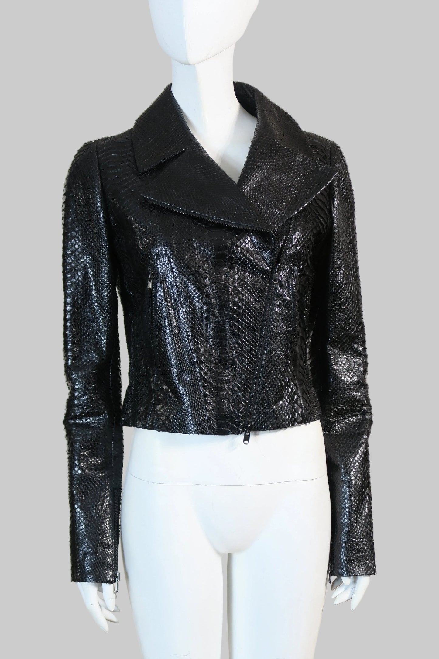 Alaia 1990 python runway jacket