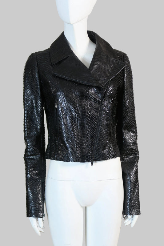 Alaia 1990 python runway jacket