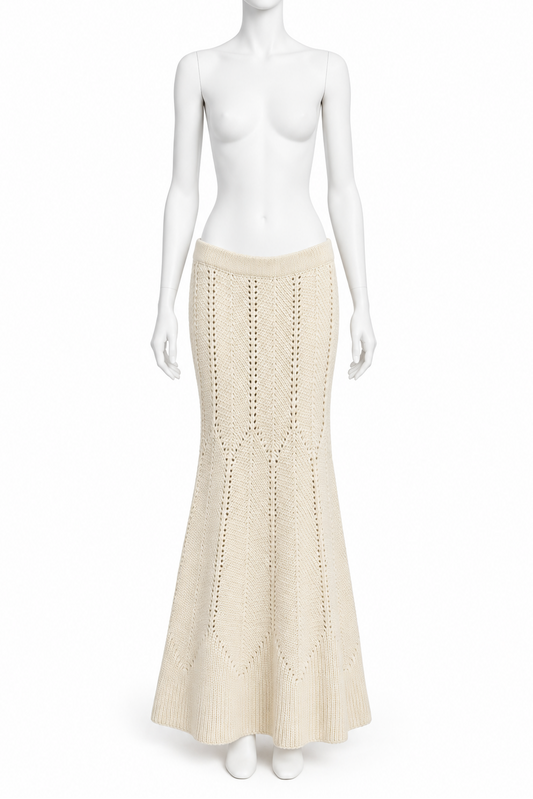 Alexander McQueen knitted maxi skirt
