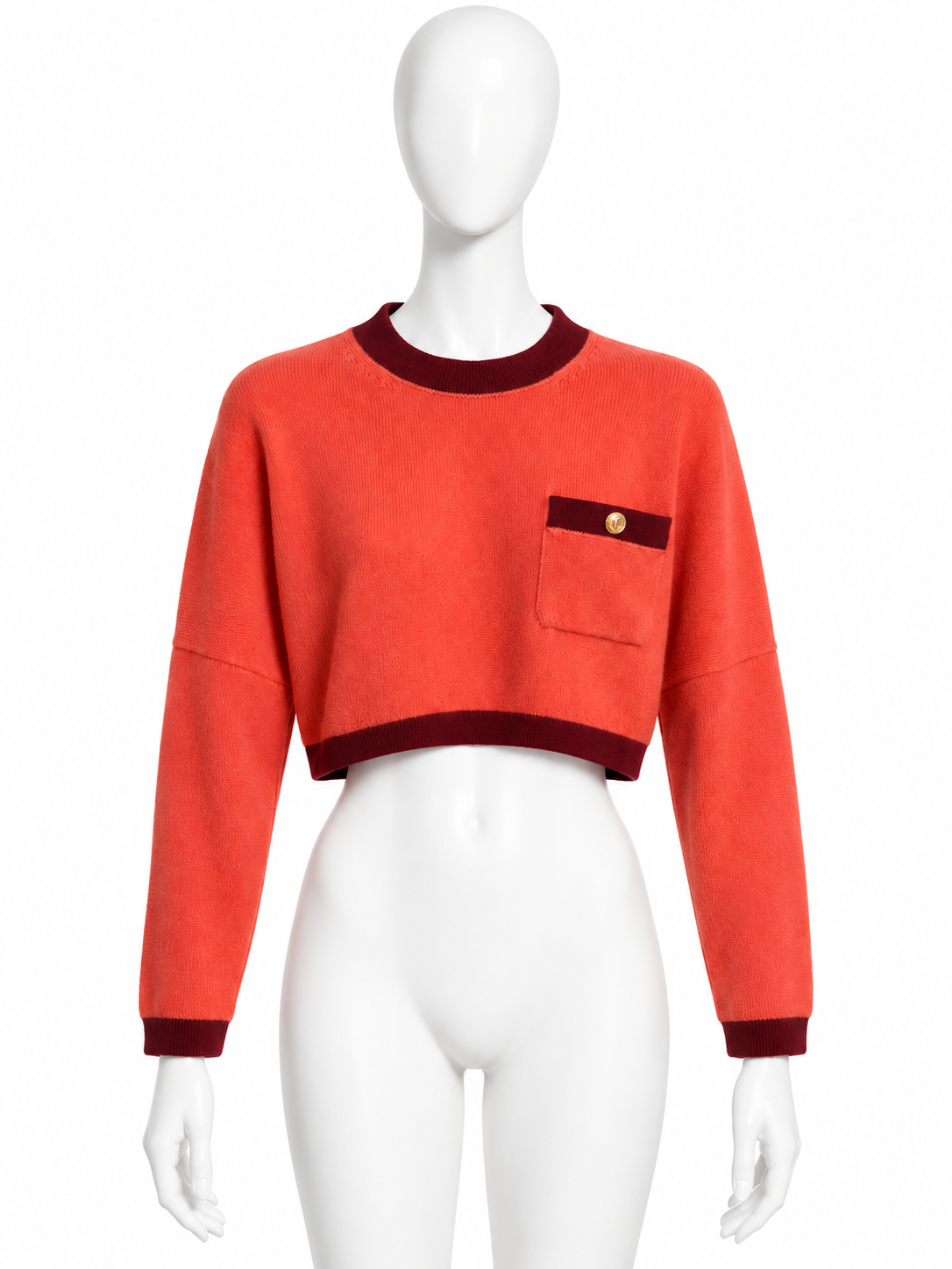 Chanel cropped sample wool top