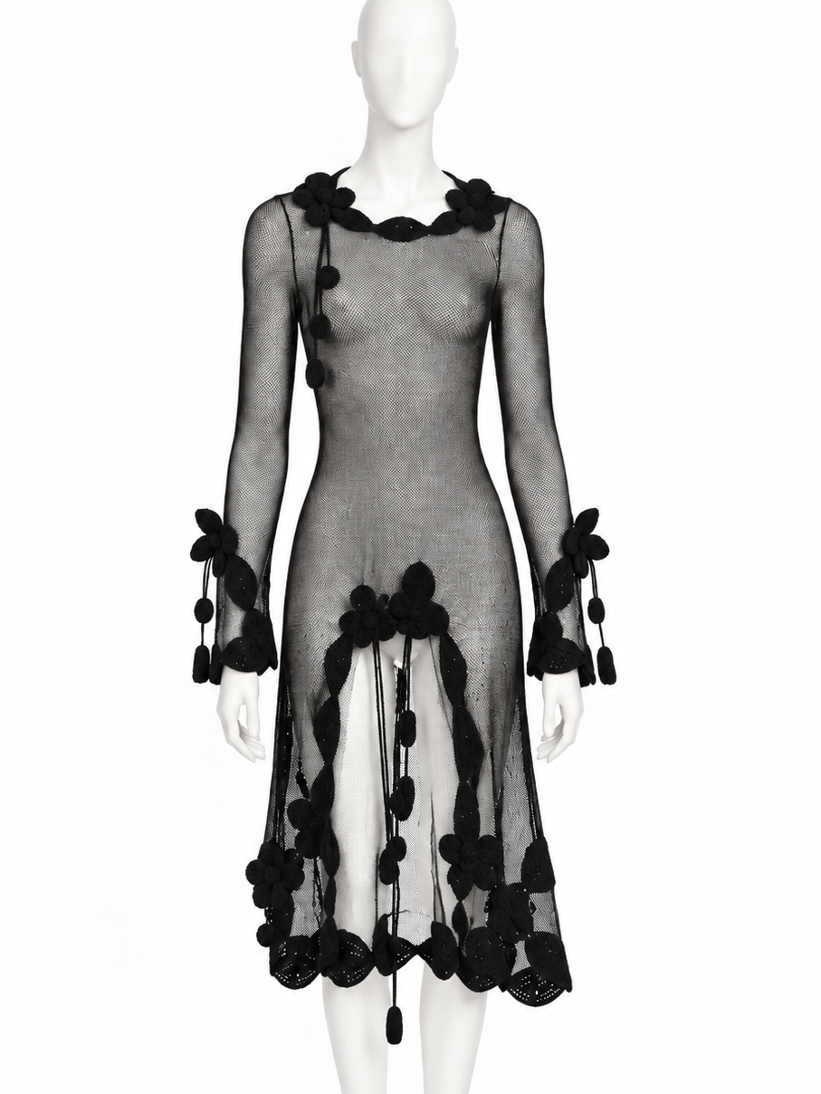 Chanel spring 2007 runway double crochet dress