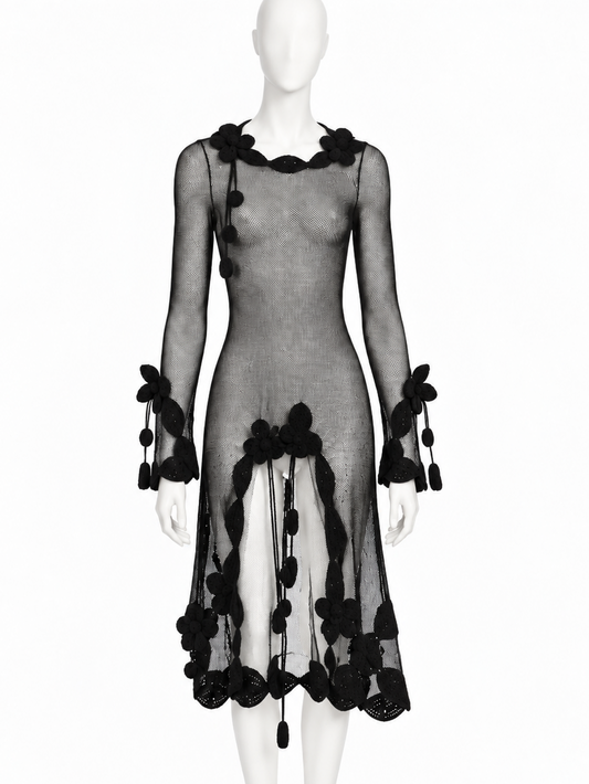 Chanel spring 2007 runway double crochet dress