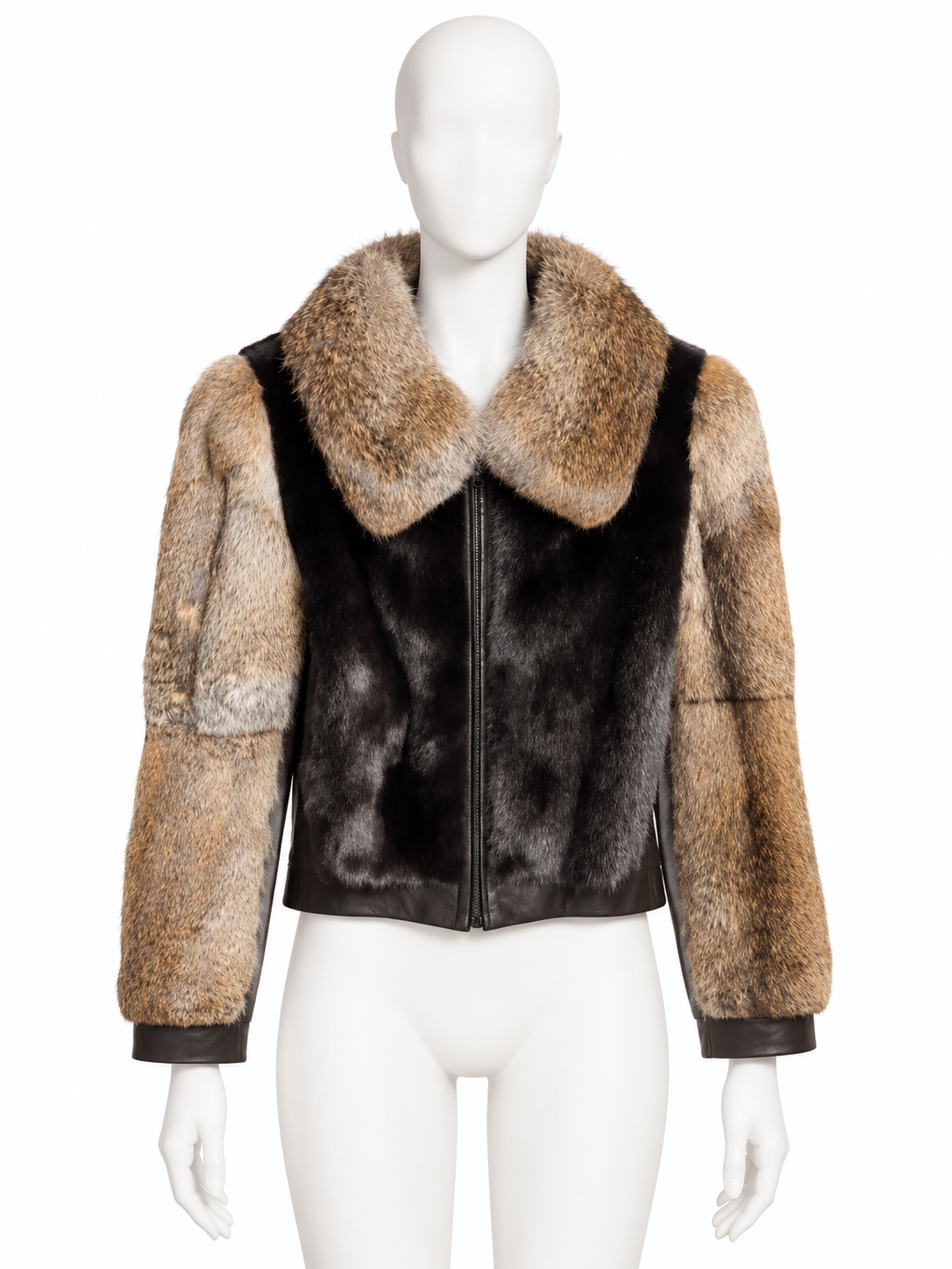Chloé fur leather jacket