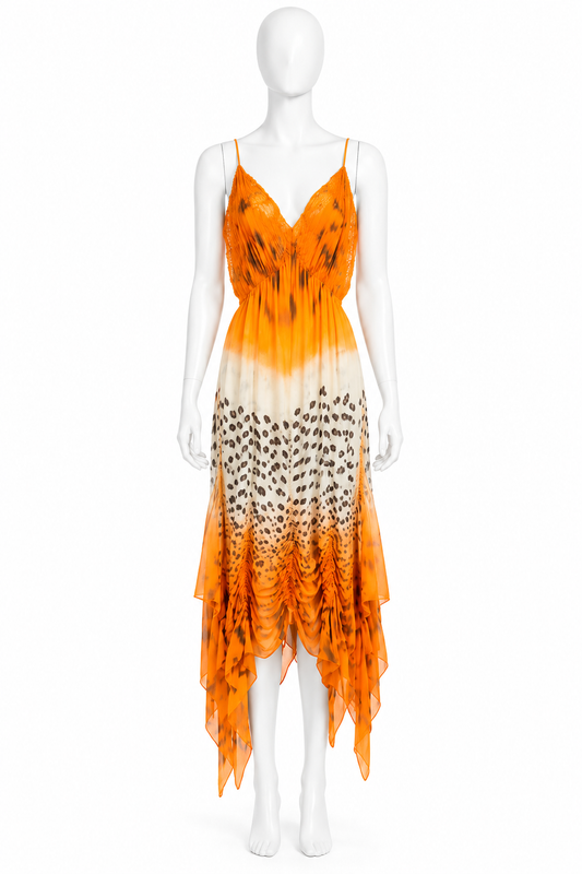 Jean Paul Gaultier chiffon silk dress