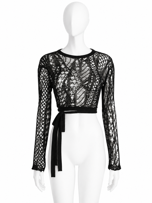 Dior knitted backless top