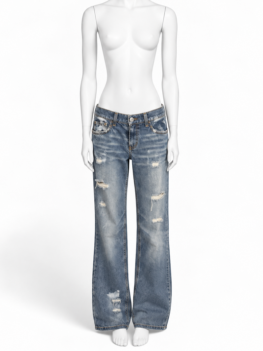 Dolce & Gabbana 90s destroyed low-rise jeans
