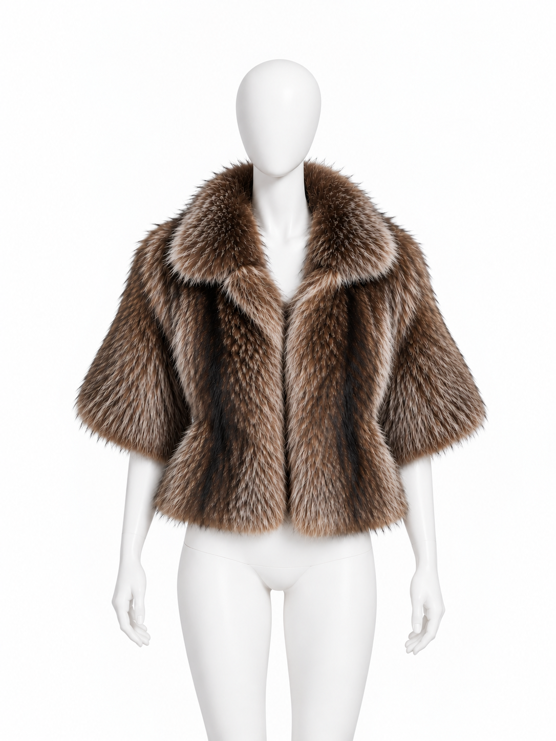 Dolce & Gabbana raccoon fur and eel leather jacket
