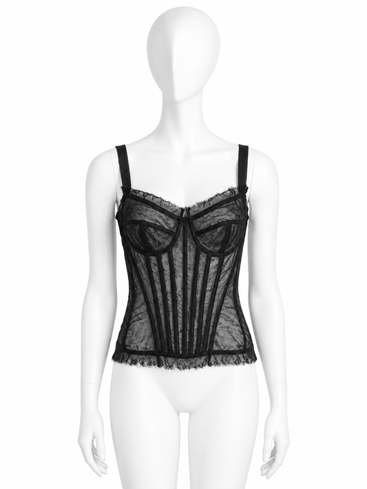 Dolce & Gabbana sheer corset