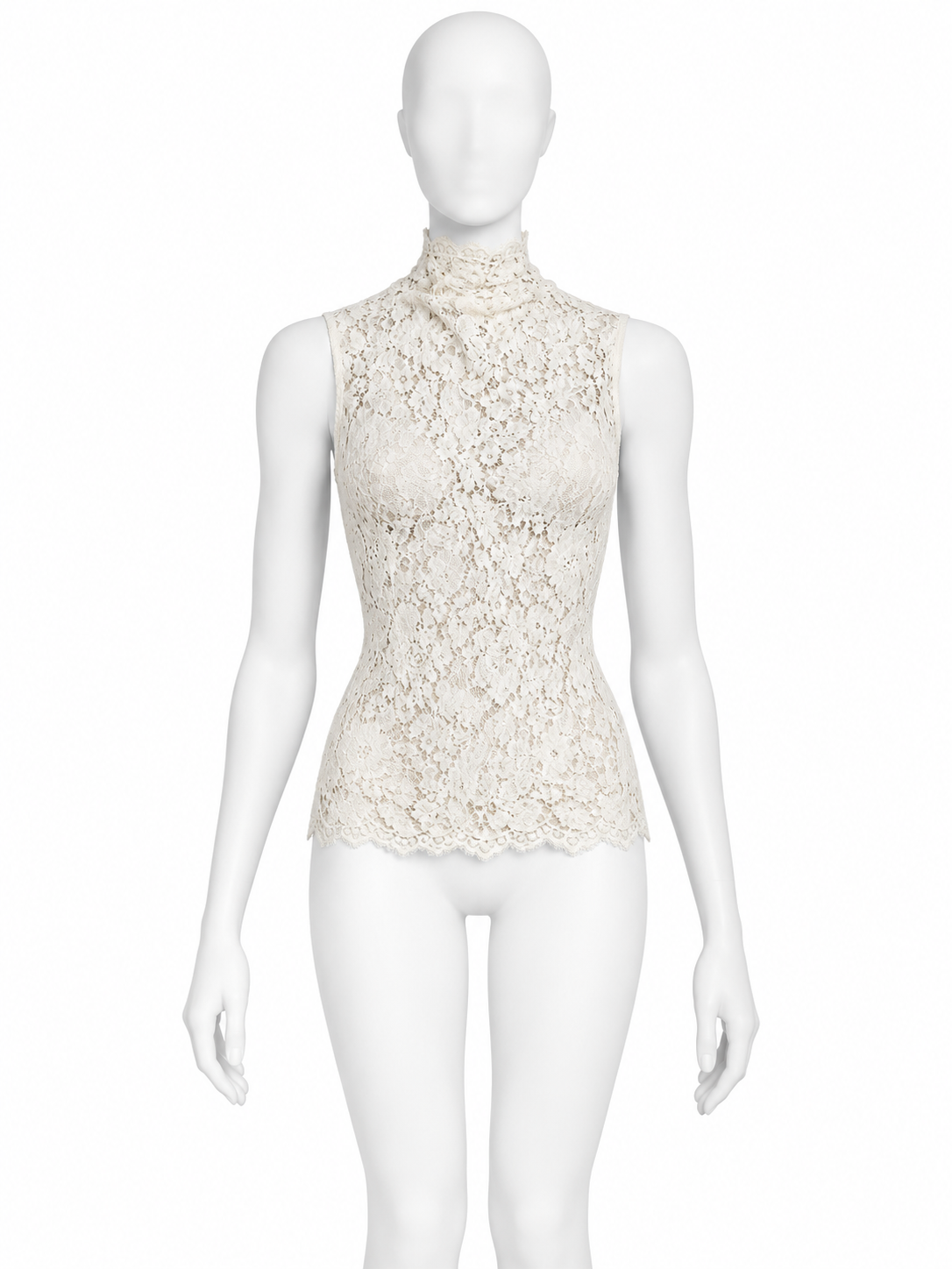Dolce & Gabbana turtleneck lace top