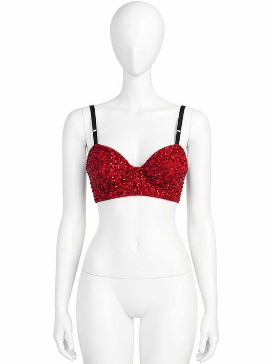 Dries Van Noten sequins bra