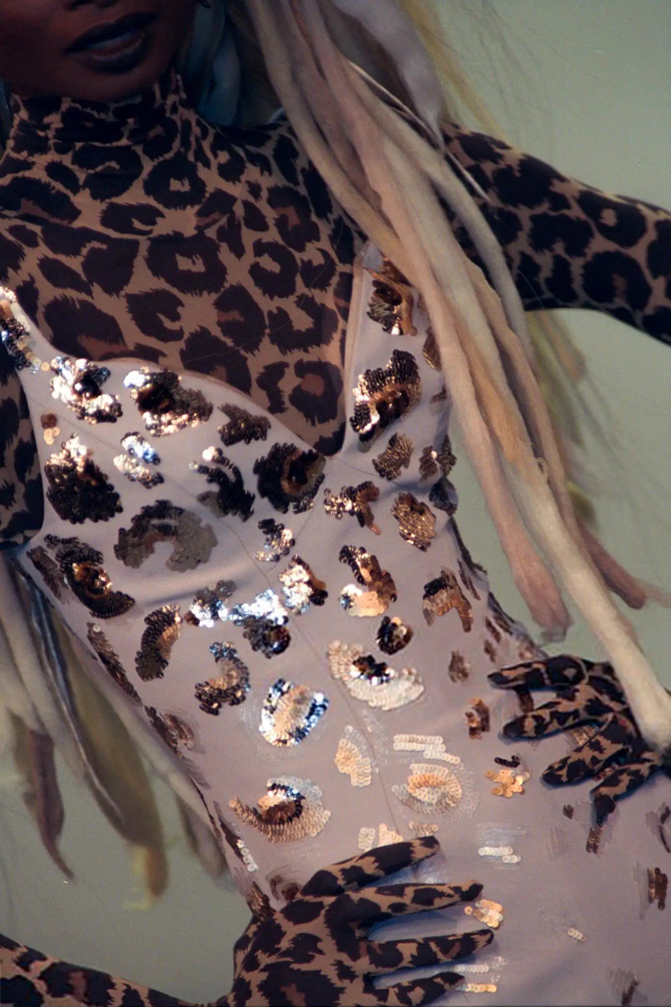 Mugler fall 2001 runway couture dress