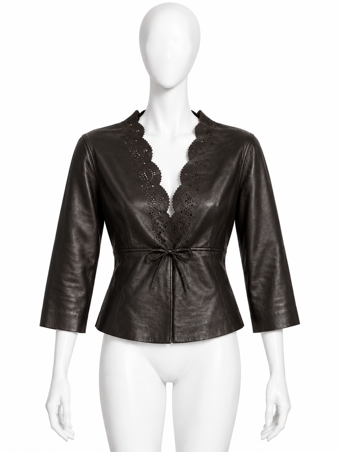 Gucci by Tom Ford leather lace jacket
