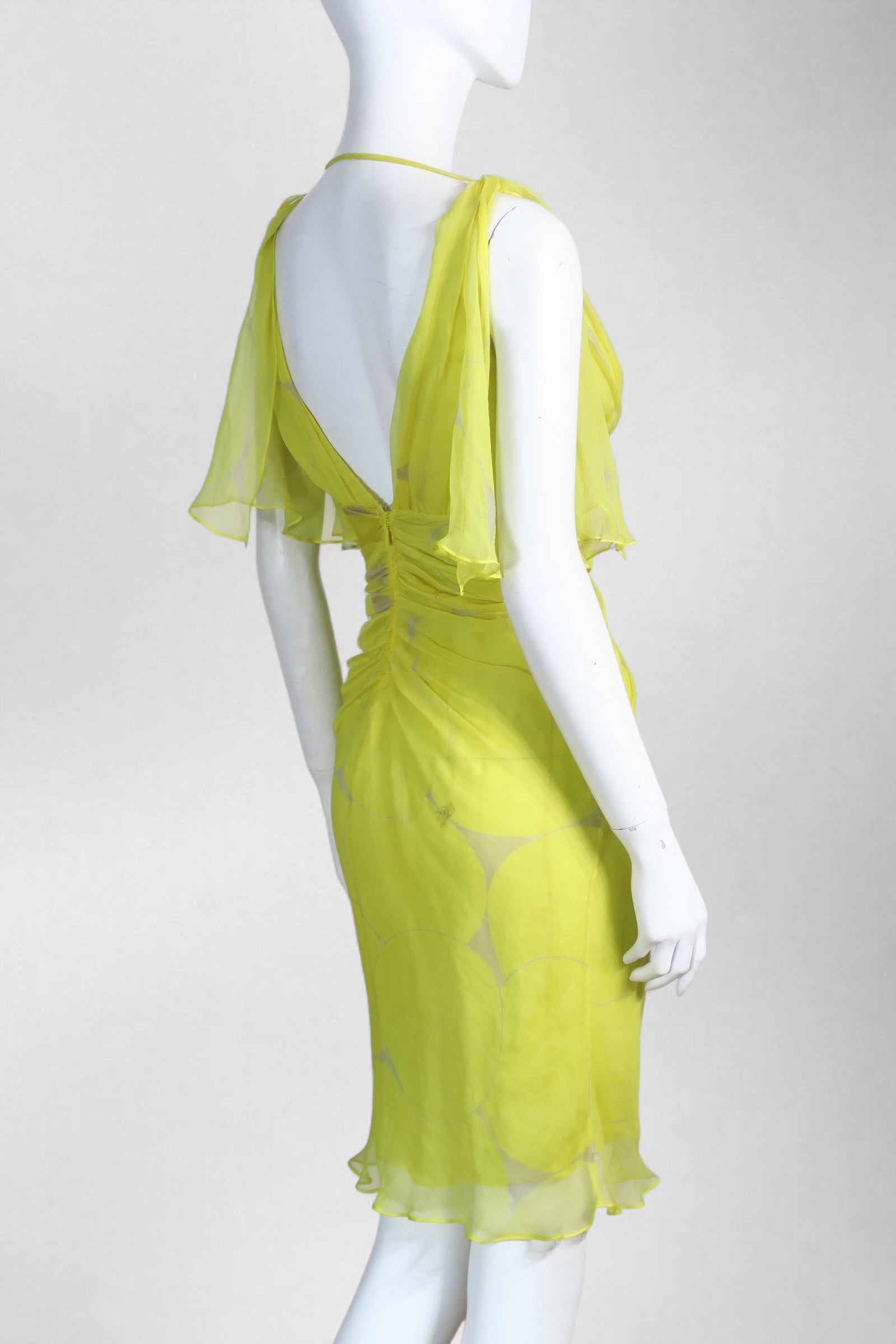 gucci 2002 sheer silk dress