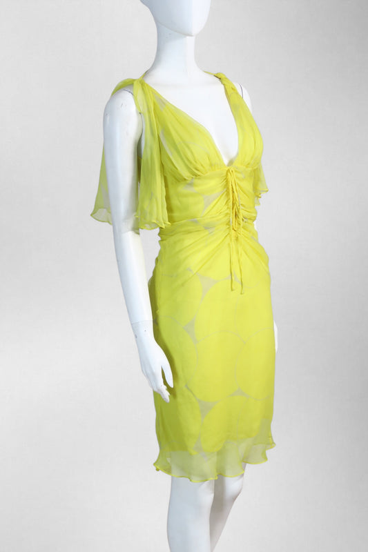 gucci tom ford yellow dress